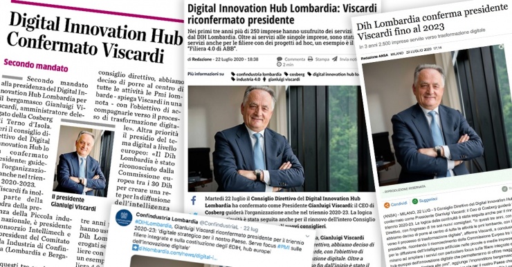 Gianluigi Viscardi confermato alla guida del DIH Lombardia