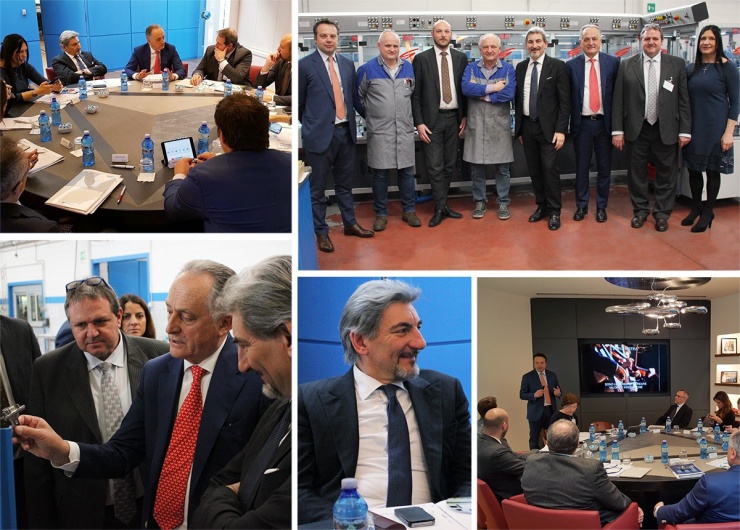 Presidente Cattaneo e Consiglieri Regionali del territorio in visita alla Cosberg