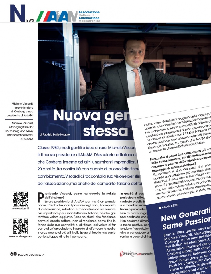 SDA ha Intervistato il Neopresidente AIdAM, Michele Viscardi