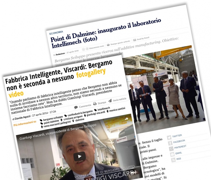 Gianluigi Viscardi, CEO di Cosberg, fa da padrino all’inaugurazione del nuovo Laboratorio Intellimech